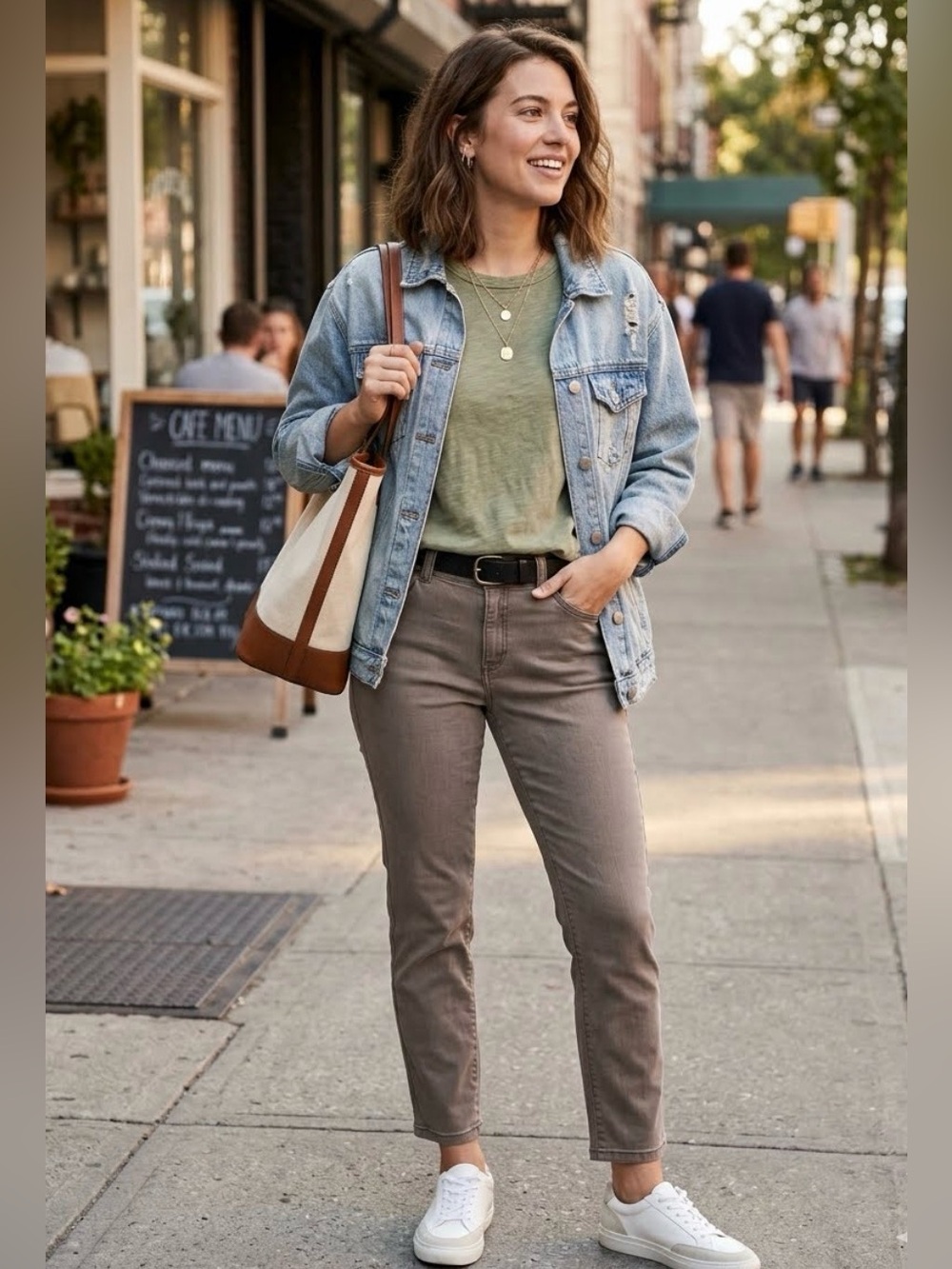 Democracy Brown Women's Straight-Leg Jeans size 8 (S301)